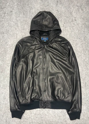 Veste en cuir d’agneau Ralph Lauren noir logo brodé noir - L, marke: Ralph Lauren, zustand: Sehr gut, größe: L, 350,00 €, 368,20 € inklusive Vinted-Käuferschutz