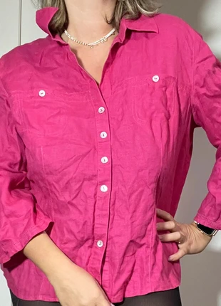 Chemise rose fushia en lin taille 46 / Patrice breal, brand: Patrice Breal, condition: Very good, size: XXXL / 46 / 18, €10.00, €11.20 includes Buyer Protection Pro