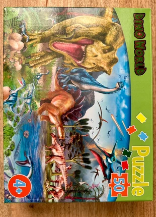 Puzzle Dino | 50 pièces | Dès 4 ans | Très bon état, merk: dimbo world, staat: Heel goed, € 5,00, € 5,95 inclusief Kopersbescherming