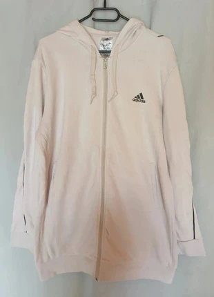 Veste longue à capuche Full-zip Hoodies Adidas 44/46 crème, merk: adidas, staat: Goed, maat: Overige, € 15,00, € 16,45 inclusief Kopersbescherming