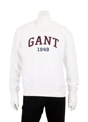 Sweat GANT blanc brodé – modèle 1949 – taille 2XL (XXL), marke: GANT, zustand: Sehr gut, größe: XXL, 30,00 €, 32,20 € inklusive Vinted-Käuferschutz