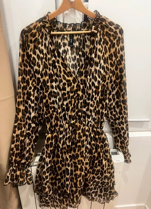 Robe évasée à imprimé Léopard, brand: Mango, condition: New without tags, size: M / 38 / 10, €35.00, €37.45 includes Buyer Protection