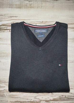Polo Tommy Hilfiger col V | taille S homme | Noir logo brodé, merk: Tommy Hilfiger, staat: Heel goed, maat: S, € 23,00, € 24,85 inclusief Kopersbescherming