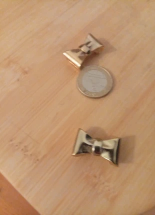 Lote de 2 Entrepiezas Lazo Zamak baño de oro, marque: NO LABEL, état: Très bon état, 3,00 €, 3,85 € Protection acheteurs incluse