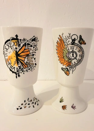 Magique duo mazagran pein à la main, marque: Fait Main, état: Très bon état, 25,00 €, 26,95 € Protection acheteurs incluse