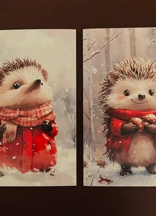 SALE! Set van 2 dubbele wenskaarten 'Nostalgisch' inclusief enveloppen, staat: Nieuw met prijskaartje, € 1,00, € 1,75 inclusief Kopersbescherming