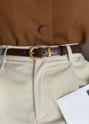 Ceinture fine femme - couleur café et doré - réglable - neuve jamais portée, brand: Tendance, condizioni: Nuovo con cartellino, taglia: Regolabile, €12.00, €13.30 include la Protezione acquisti