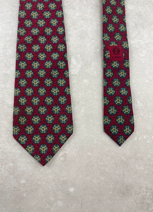 Noeud de Cravate Loewe Vintage 100% Soie Rouge Bordeaux à Motif Bleu et Jaune, marca: Loewe, estado: Muy bueno, 30,00 €, 32,20 € Protección al comprador incluida