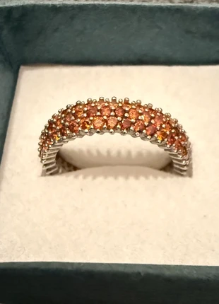 Bague en acier avec zirconium orange, état: Neuf sans étiquette, taille: 16,5 mm, 10,00 €, 11,20 € Protection acheteurs incluse