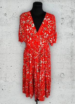 Robe Boutique Parisienne – Rouge à fleurs, Taille Unique, merk: Boutique Parisienne, staat: Heel goed, maat: Universele maat, € 4,00, € 4,90 inclusief Kopersbescherming Pro