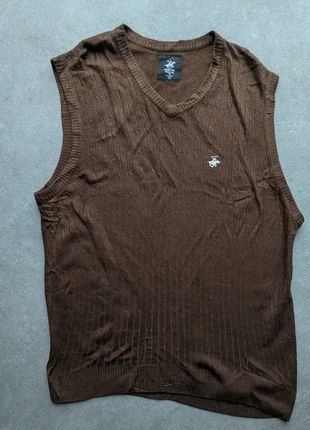 Gilet pull sans manches Vintage Marron Beverly Hills Polo Club - Taille XXL, brand: Beverly Hills Polo Club, condition: Very good, size: XXL, €8.00, €9.10 includes Buyer Protection Pro