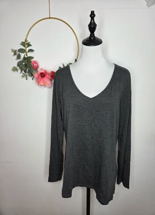 Haut Manches Longues camaieu Essential Gris Anthracite Col V Scintillant Taille XXL (52), marque: Camaïeu, état: Très bon état, taille: XXL / 44 / 16, 3,00 €, 3,85 € Protection acheteurs incluse