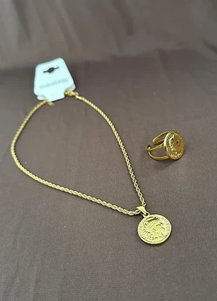 Lot collier + bague en acier inoxydable, brand: Louisa, condition: New with tags, €8.50, €9.63 includes Buyer Protection