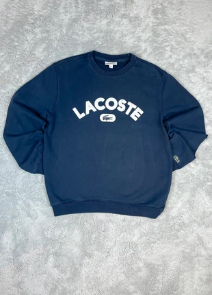 Sweat pull ample col rond Lacoste bleu marine logo brodé taille M homme et femme, marca: Lacoste, estado: Novo sem etiquetas, tamanho: M, €40.00, €42.70 inclui Proteção do Comprador