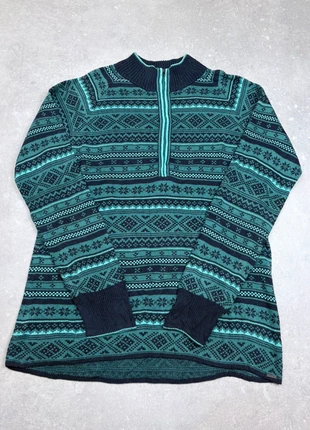 Pull Eddie Bauer Vintage Gorpcore Nordique Géométrique 1/4 Zip Camionneur Taille L, brand: Vintage Dressing, condition: Very good, size: L, €40.00, €42.70 includes Buyer Protection