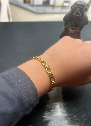 Bracelet en plaqué or, brand: Accessoires, condition: Very good, €13.40, €14.77 includes Buyer Protection