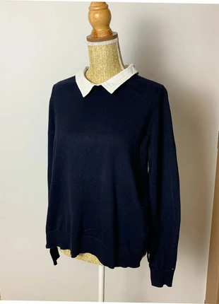 186- pull Chemisier Tommy Hilfiger Marine - Taille L Femme, brand: Tommy Hilfiger, condition: Very good, size: L / 40 / 12, €15.00, €16.45 includes Buyer Protection Pro