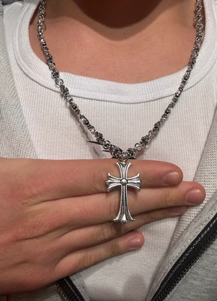 Chrome Hearts Necklace Chain Y2k Gothic Opium Playboi Carti Silver 60 cm, marque: y2k, état: Très bon état, 19,95 €, 21,65 € Protection acheteurs incluse
