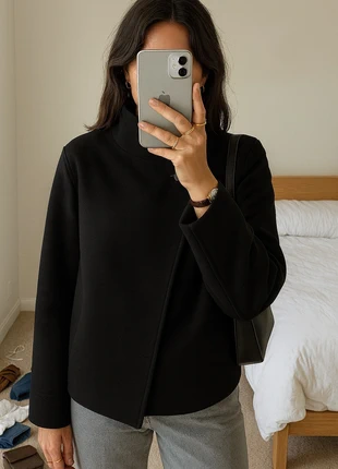 Veste courte structurée – Noir – Taille S, brand: Boutique indépendante, condition: New without tags, size: S / 36 / 8, €60.00, €63.70 includes Buyer Protection