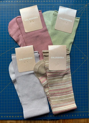 Set of 4 glitter shimmer pastel colours Calzedonia socks, marque: Calzedonia, état: Neuf avec étiquette, taille: Taille unique, 7,00 €, 8,05 € Protection acheteurs incluse