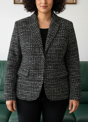 Veste blazer courte Lola & Liza noir blanc taille 40, marca: LolaLiza, estado: Muito bom, tamanho: L / 40 / 12, €18.00, €19.60 inclui Proteção do Comprador