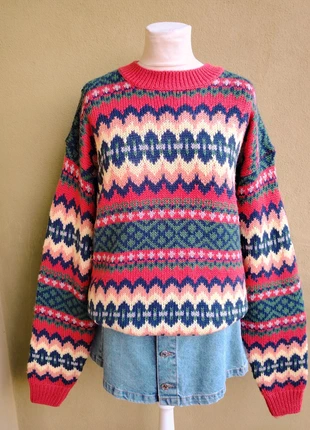 Maglione vintage molto spesso, brand: Vintage, condizioni: Ottime, taglia: XL / IT 46 / EU 42, €34.00, €36.40 include la Protezione acquisti