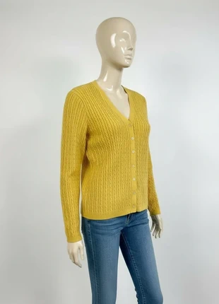 Cardigan torsadé jaune – Lauren Ralph Lauren – Taille M, merk: Ralph Lauren, staat: Heel goed, maat: M / 38 / 10, € 15,00, € 16,45 inclusief Kopersbescherming Pro