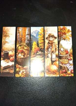 🌈 Lot de 5 marque page imprimé automne 🌈, marca: Fashion, estado: Muito bom, €3.00, €3.85 inclui Proteção do Comprador