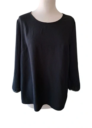 👠 Haut noir chic – manches 3/4 & boutons dorés 👠, marque: Camaïeu, état: Très bon état, taille: L / 40 / 12, 5,99 €, 6,99 € Protection acheteurs incluse