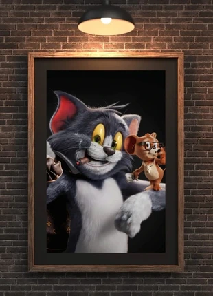 Affiche – Chat et Souris – Poster Fun Pop Art A3 (29,7 x 42 cm), marque: Tendance, état: Très bon état, 10,00 €, 11,20 € Protection acheteurs (Pro) incluse