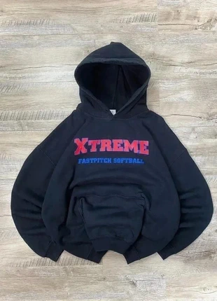 Sweat Pull à Capuche Sweater Hoodie Xtreme Fastpitch Softball Noir XL Vintage Rétro USA 00s, marca: Vintage Dressing, estado: Muy bueno, tamaño: XL, 20,00 €, 21,70 € Protección al comprador incluida
