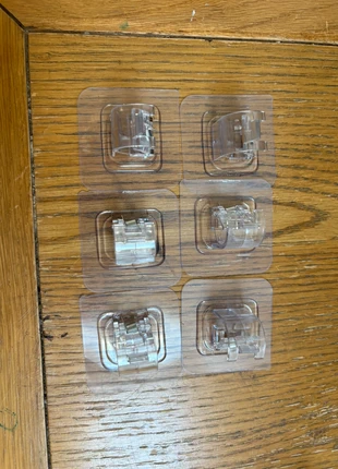 Self-Adhesive Curtain Hooks – Clear Plastic – Strong Hold – Pack of 6, brand: Amazon, condition: New with tags, £2.00, £2.80 includes Buyer Protection