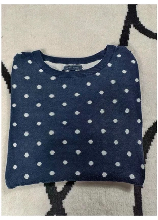 Pull Tommy Hilfiger Col rond Taille L bleu marine pois blanc Femme Women PULL410, merk: Tommy Hilfiger, staat: Heel goed, maat: L / 40 / 12, € 14,99, € 16,44 inclusief Kopersbescherming Pro