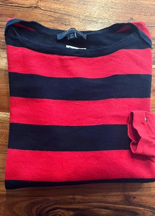 Pull Tommy Hilfiger Femme Noir Rouge Rayure Ligne Vintage Ete Leger Sweatshirt Col Rond Bateau S, brand: Tommy Hilfiger, condition: Very good, size: S / 36 / 8, €11.90, €13.20 includes Buyer Protection Pro