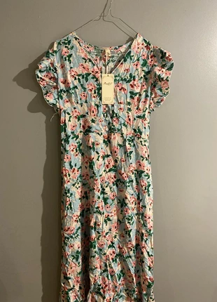 LCW Grace Crew Neck Floral Women's Mini Dress/ Robe courte fleurie à col v pour femme, estado: Novo com etiquetas, tamanho: XL / 42 / 14, €10.00, €11.20 inclui Proteção do Comprador