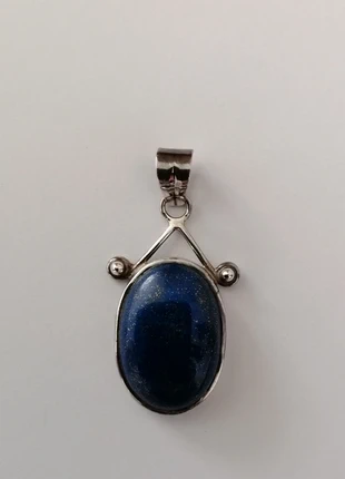 Pendentif lapis monté sur argent 925, marque: Pierre, état: Très bon état, 20,00 €, 21,70 € Protection acheteurs incluse