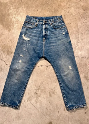 R13 Tailored Drop Jeans "Bain with Rips", marque: R13, état: Neuf sans étiquette, taille: XS / 34 / 6, 197,00 €, 207,55 € Protection acheteurs incluse