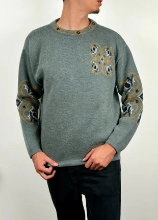 Pull/Crewneck Pacifice Vintage90s Laine Gris Oversize Motif Taille M, brand: Vintage Dressing, condition: Very good, size: M, €30.00, €32.20 includes Buyer Protection Pro