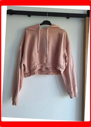Sweat à capuche court vieux rose Jennyfer L, marque: Jennyfer, état: Très bon état, taille: L / 40 / 12, 5,00 €, 5,95 € Protection acheteurs (Pro) incluse