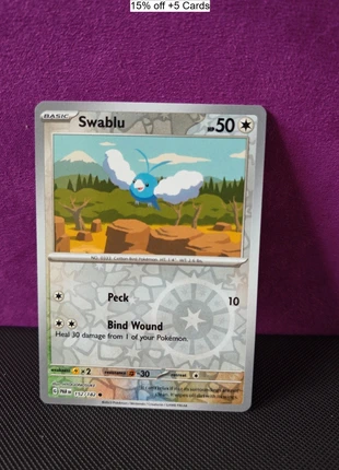 Swablu (152/182) Basic Reverse Holo Common card from the Paradox Rift set., brand: Pokémon, condition: Like new, £1.00, £1.75 includes Buyer Protection