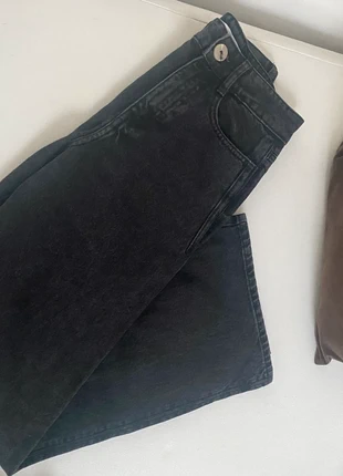 Zwarte wide leg Zara jeans in maat 36, marque: Zara, état: Très bon état, taille: S / 36 / 8, 8,00 €, 9,10 € Protection acheteurs incluse