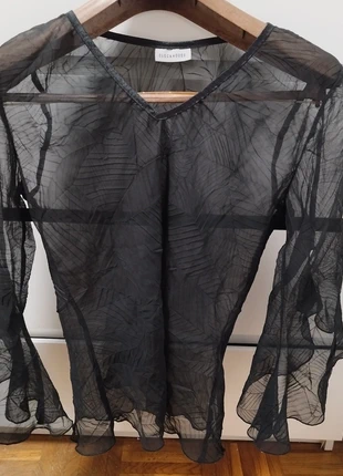 Blusa transparente negra, brand: Clockhouse, condizioni: Ottime, taglia: M / IT 42 / EU 38, €8.00, €9.10 include la Protezione acquisti