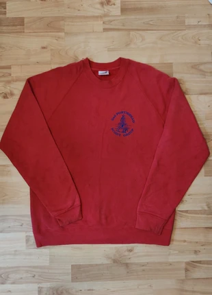 Pull Sweat Vintage Y2k rouge taille L Fruits of the Loom, marke: Fruit of the Loom, zustand: Sehr gut, größe: L, 25,00 €, 26,95 € inklusive Vinted-Käuferschutz