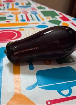 Melanzana - frutta e verdura decorativa in vetro Murano, marque: Murano, état: Bon état, 3,00 €, 3,85 € Protection acheteurs incluse