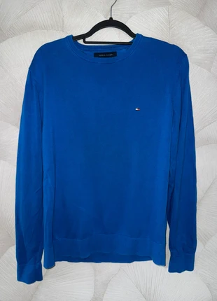 Pull Tommy bleu, brand: Tommy Hilfiger, condition: Very good, size: L, €17.00, €18.55 includes Buyer Protection