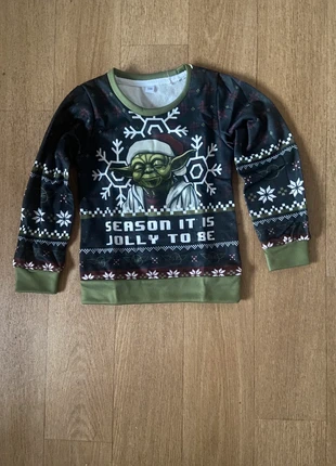 Pull de Noël – Thème Yoda, marke: LOOK, zustand: Neu, mit Etikett, größe: 4 Jahre / 104, 10,00 €, 11,20 € inklusive Vinted-Käuferschutz