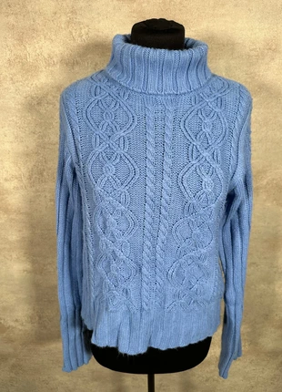 Pull Maille Torsadée Cable Knit Vintage Route 66 bleu clair texturé taille L, brand: Vintage Dressing, condition: Very good, size: L / 40 / 12, €8.00, €9.10 includes Buyer Protection Pro