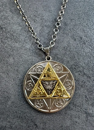 Collier Zelda Triforce Doré et Argenté Geek Fantaisie Fan Link, marca: Zelda, estado: Muy bueno, 9,99 €, 11,19 € Protección al comprador Pro incluida