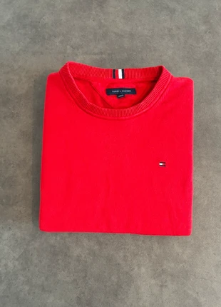 Pull Tommy Hilfiger Homme L Rouge Col Rond Maille Fine Sweat Classique Crewneck, marke: Tommy Hilfiger, zustand: Sehr gut, größe: L, 29,00 €, 31,15 € inklusive Vinted-Käuferschutz