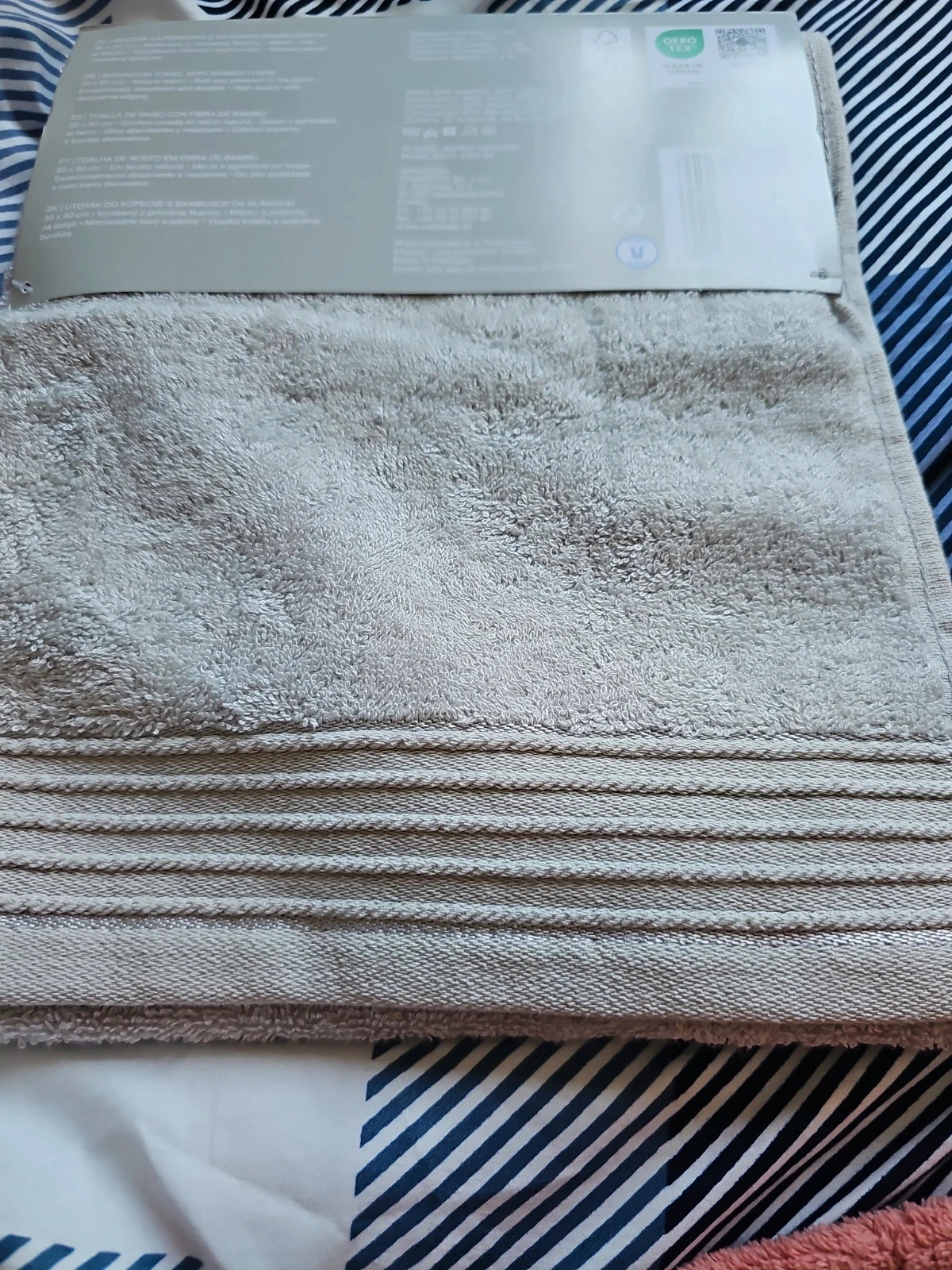 Smukee home ręcznik łazienkowy z włóknem bambusowym 50x90cm